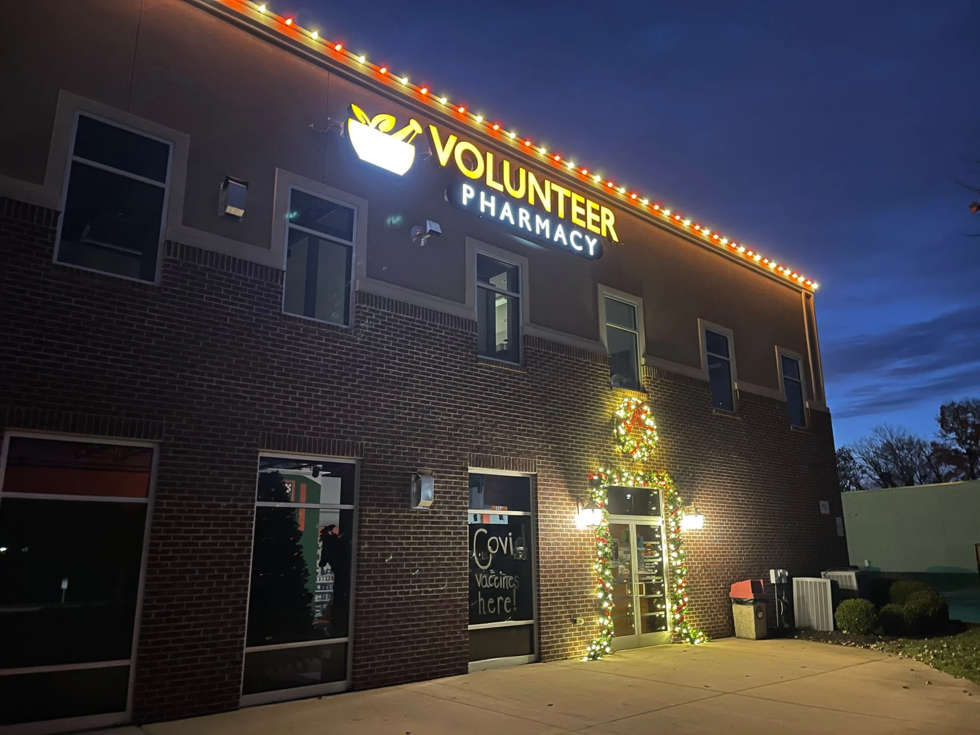 Commercial Christmas Lights - Volunteer Pharmacy
