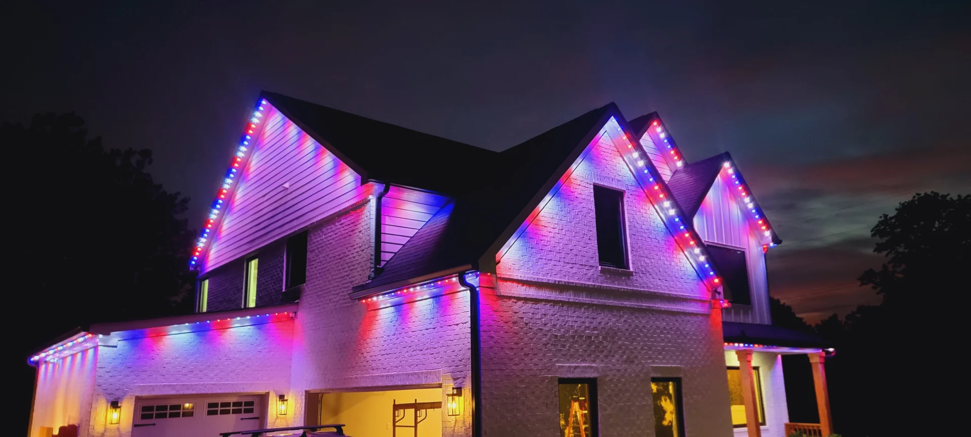 Permanent Christmas Light Installation in Knoxville, TN